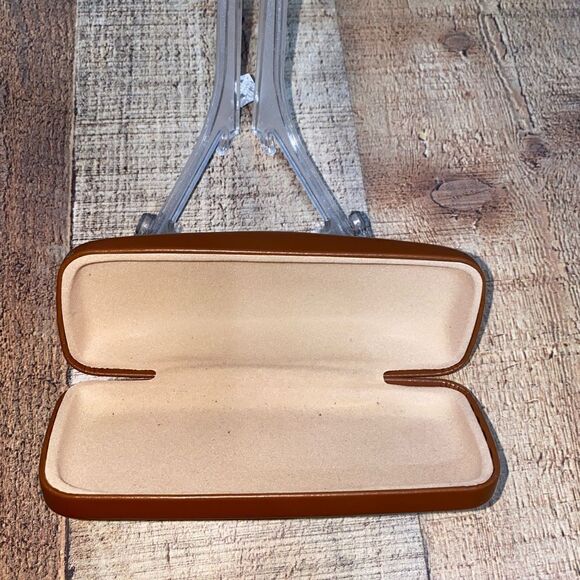 Longchamp Brown Eyeglass Sunglass Case Holder. - Picture 6 of 9